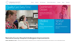 Desktop Screenshot of nemahacountyhospital.com